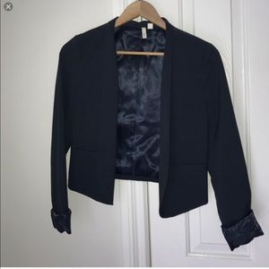 Frenchi Women’s Navy Blue Short Blazer Sz S